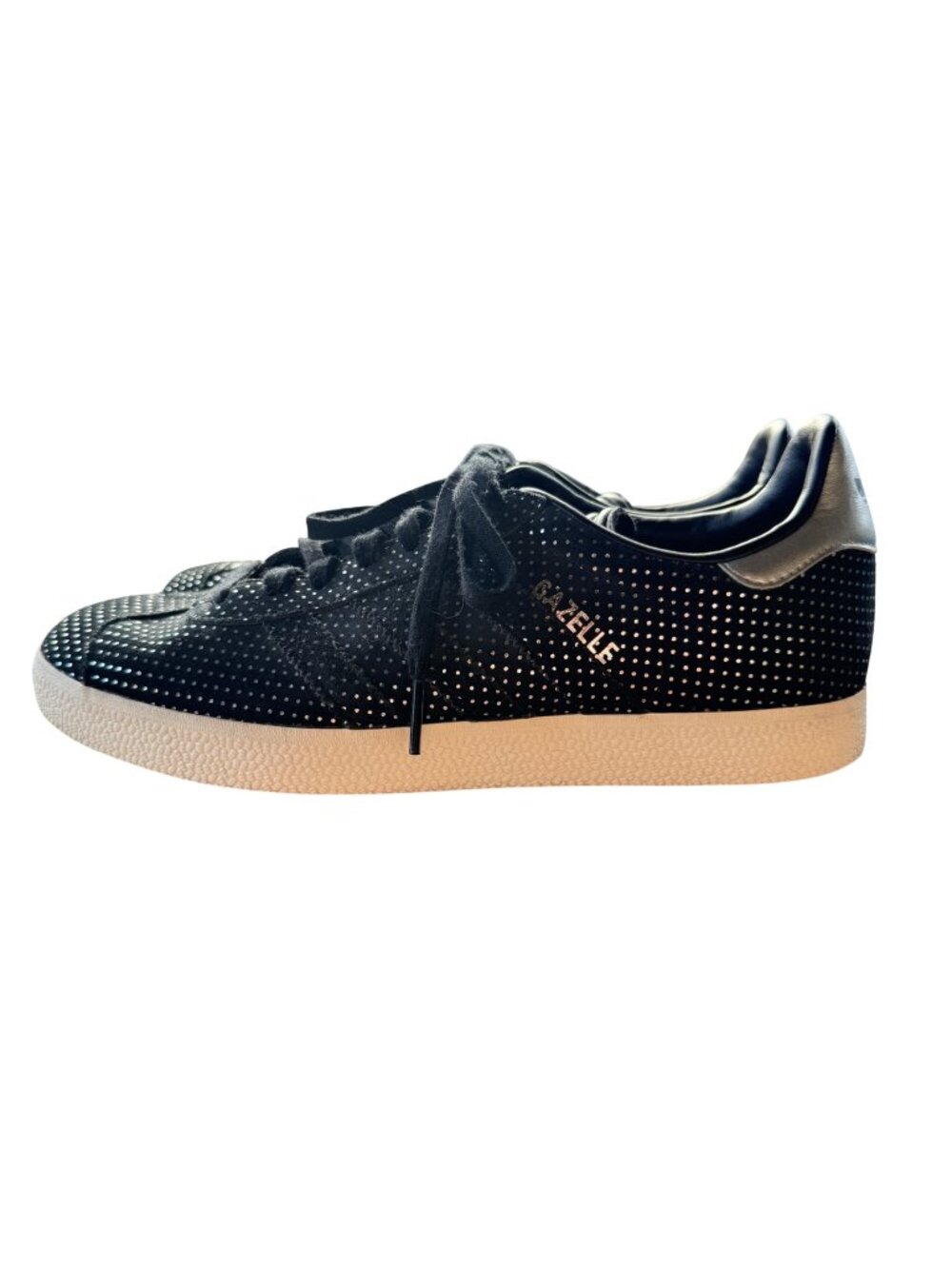 adidas Originals Gazelle Suede Sneakers in Black and White